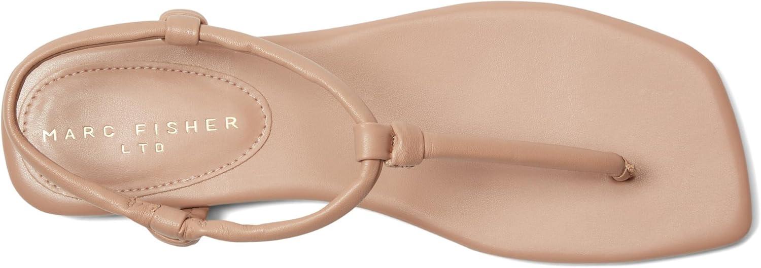 imageMarc Fisher LTD Womens Maycee Flat SandalLight Natural Leather