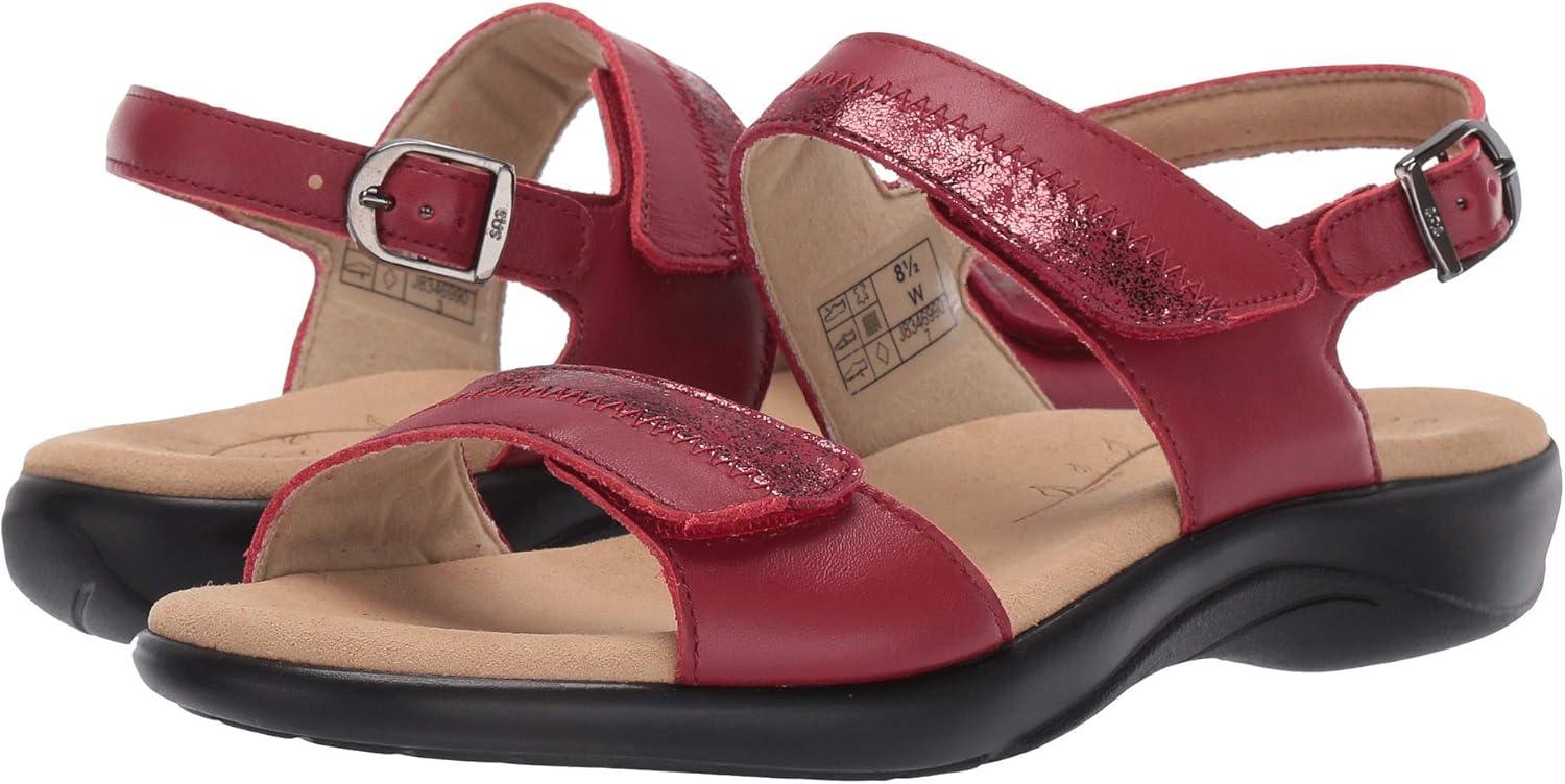 imageSAS Womens Flat SandalsRubyCabernet
