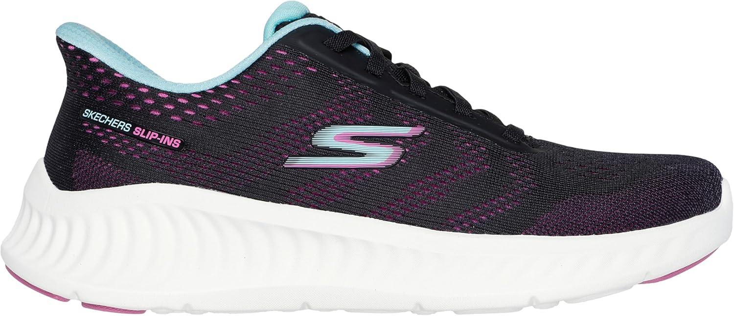 imageSkechers Womens Go Walk Now Hands Free Slipins SneakerBlackPurple