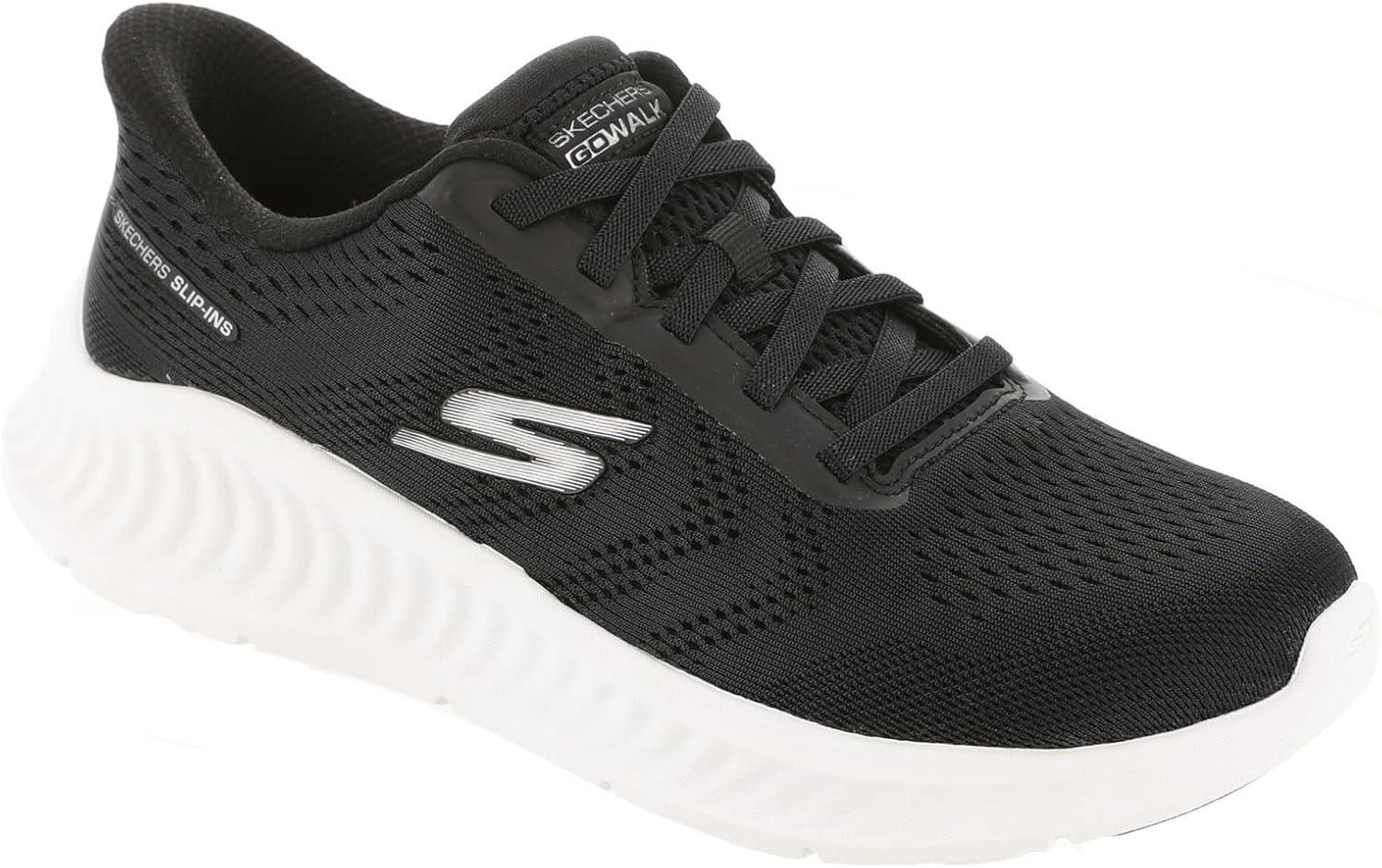 imageSkechers Womens Go Walk Now Hands Free Slipins SneakerBlackWhite