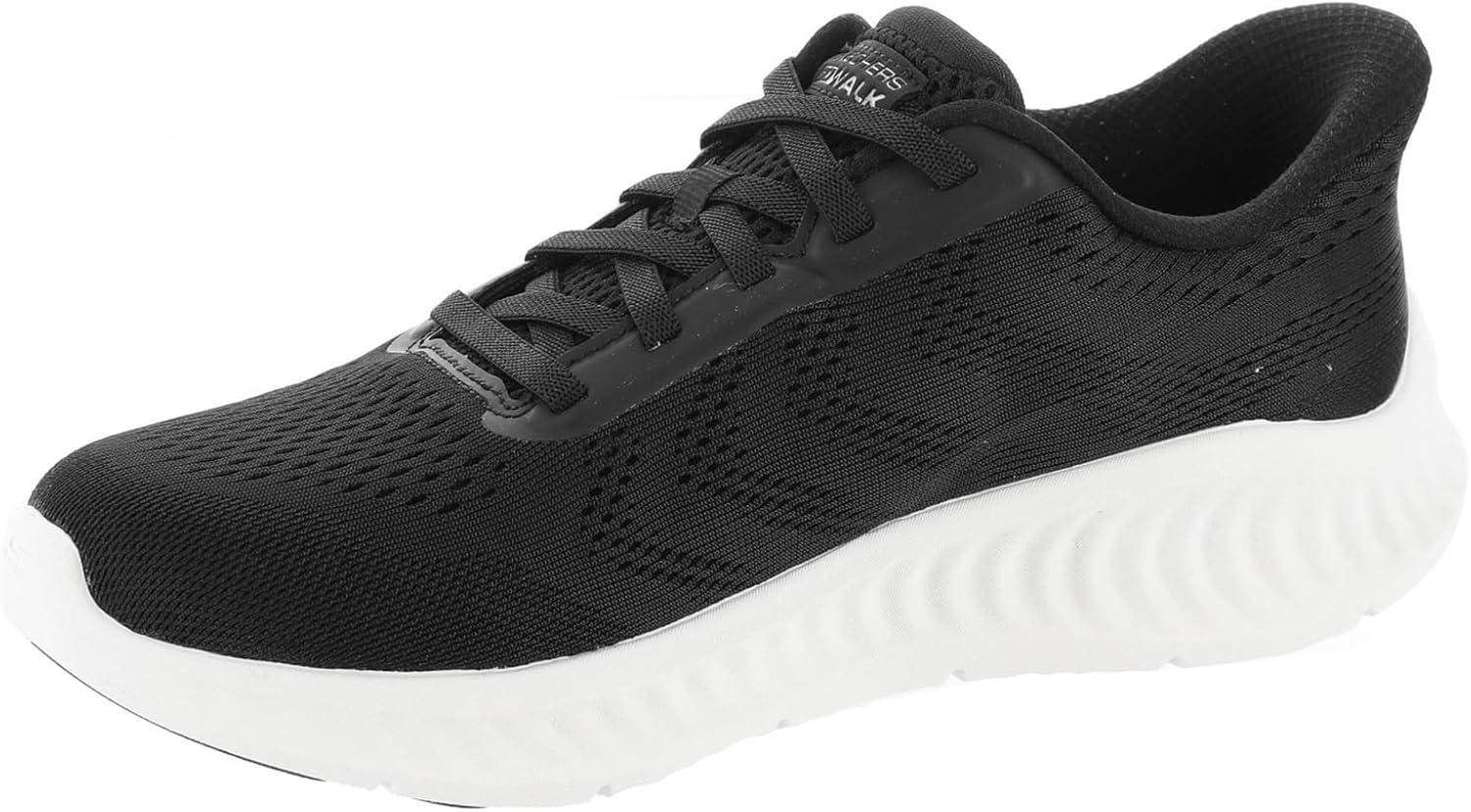 imageSkechers Womens Go Walk Now Hands Free Slipins SneakerBlackWhite