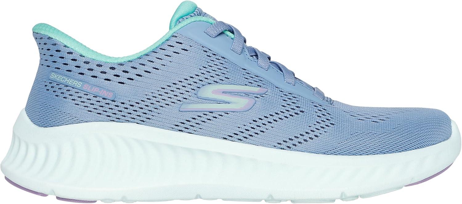 imageSkechers Womens Go Walk Now Hands Free Slipins SneakerBlueGreen