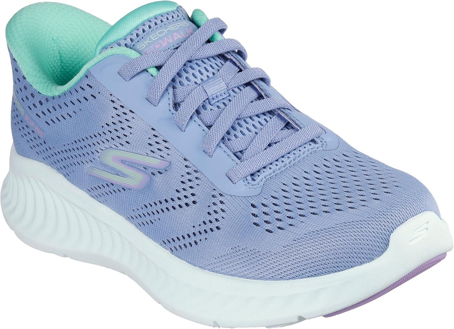 imageSkechers Womens Go Walk Now Hands Free Slipins SneakerBlueGreen