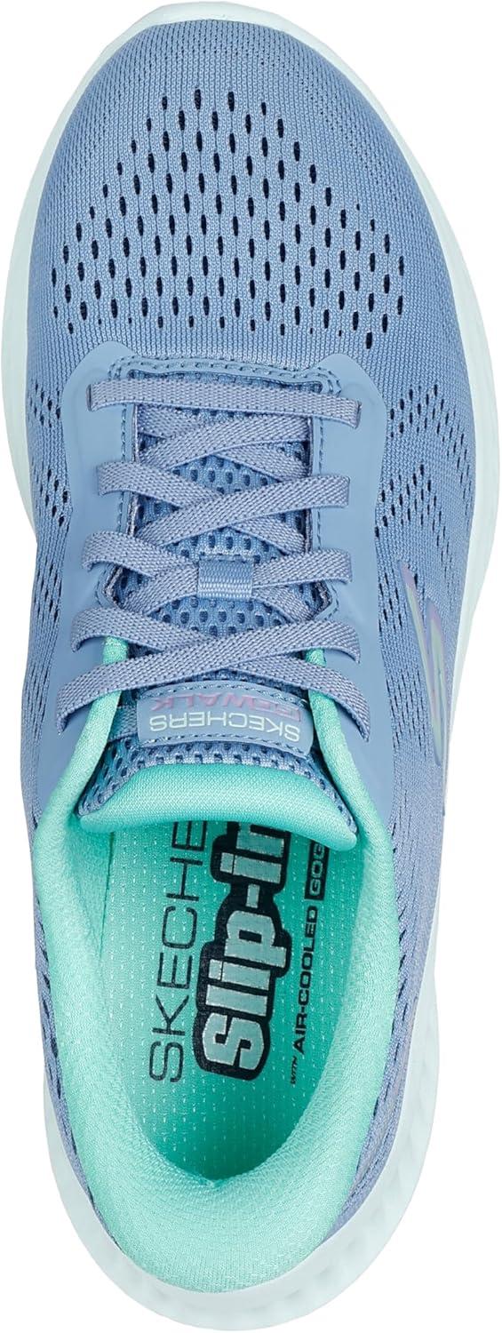 imageSkechers Womens Go Walk Now Hands Free Slipins SneakerBlueGreen