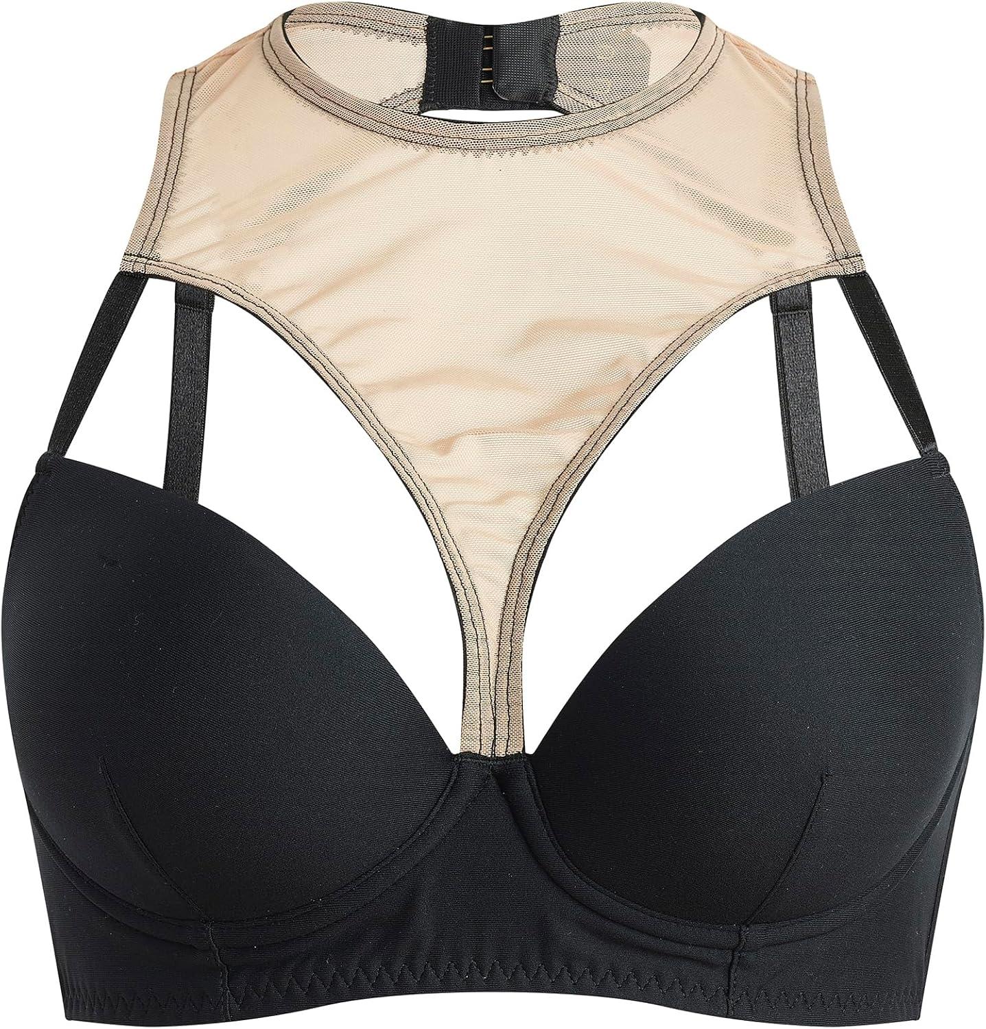 imagehanky panky Tease Cutout Bra NudeBlack MD