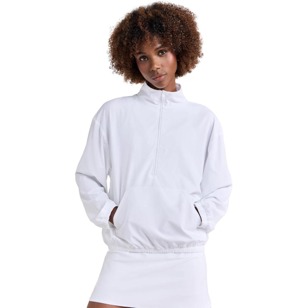imageBeyond Yoga Womens In Stride Half Zip PulloverTrue White
