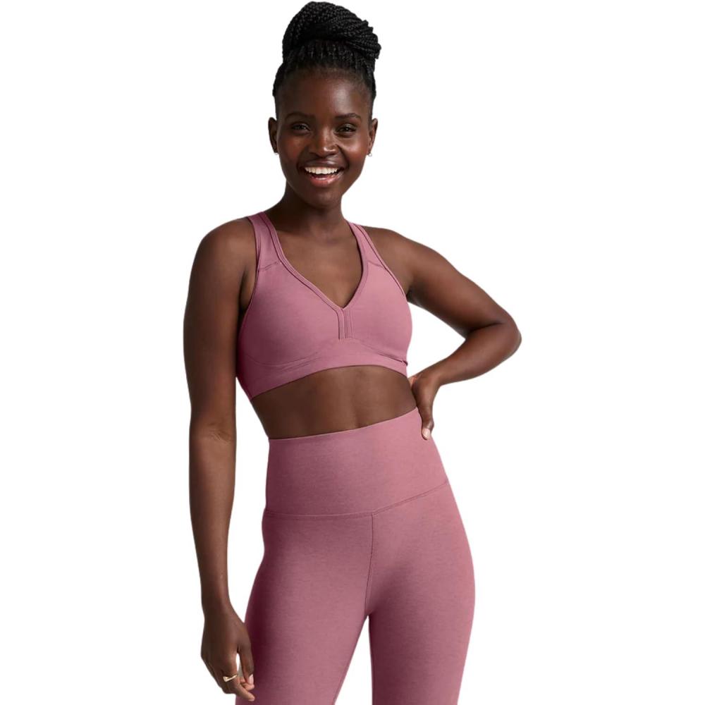 imageBeyond Yoga Womens Spacedye Lift Your Spirits BraOrchid Blossom Heather