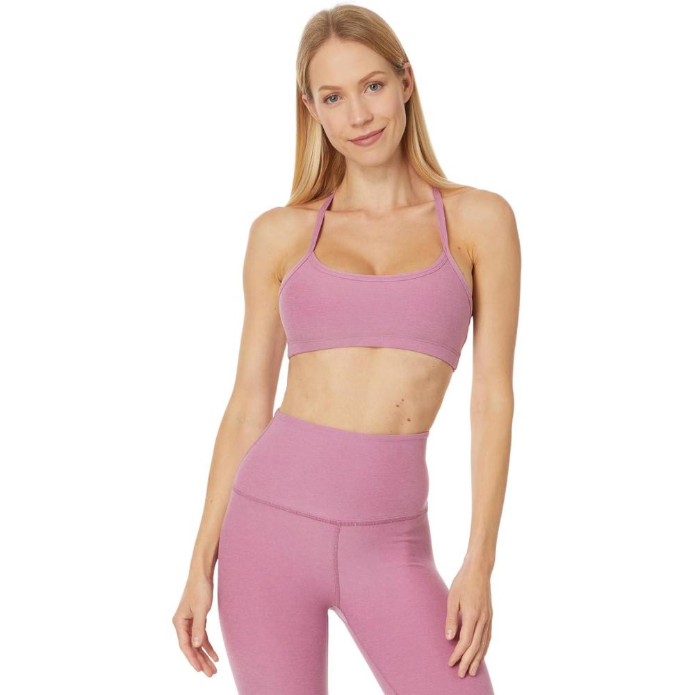 imageBeyond Yoga Womens Spacedye Slim Racerback BraOrchid Blossom Heather