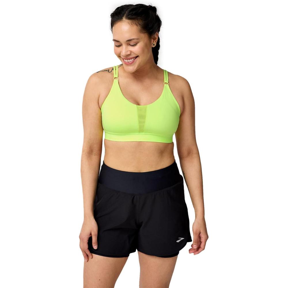 imageBrooks Womens Plunge 30 Sports Bra for Running Workouts ampamp SportsNeo Yellow