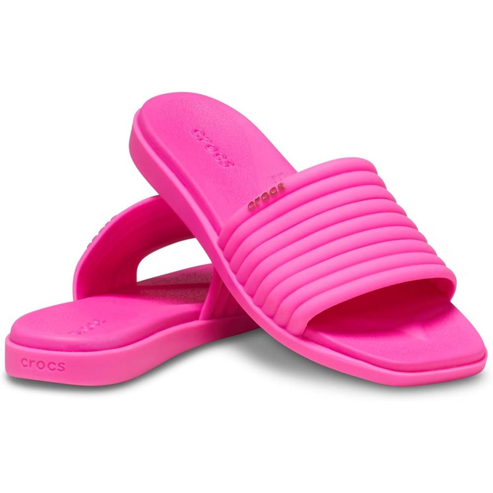 imageCrocs Womens Miami Slide SandalPink Crush