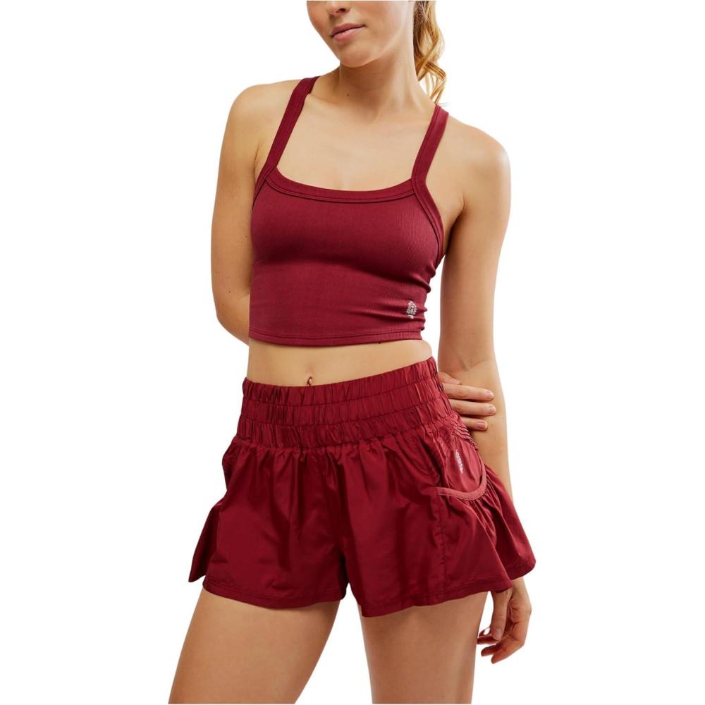 imageFree People Womens Get Your Flirt on ShortsSour Cherry