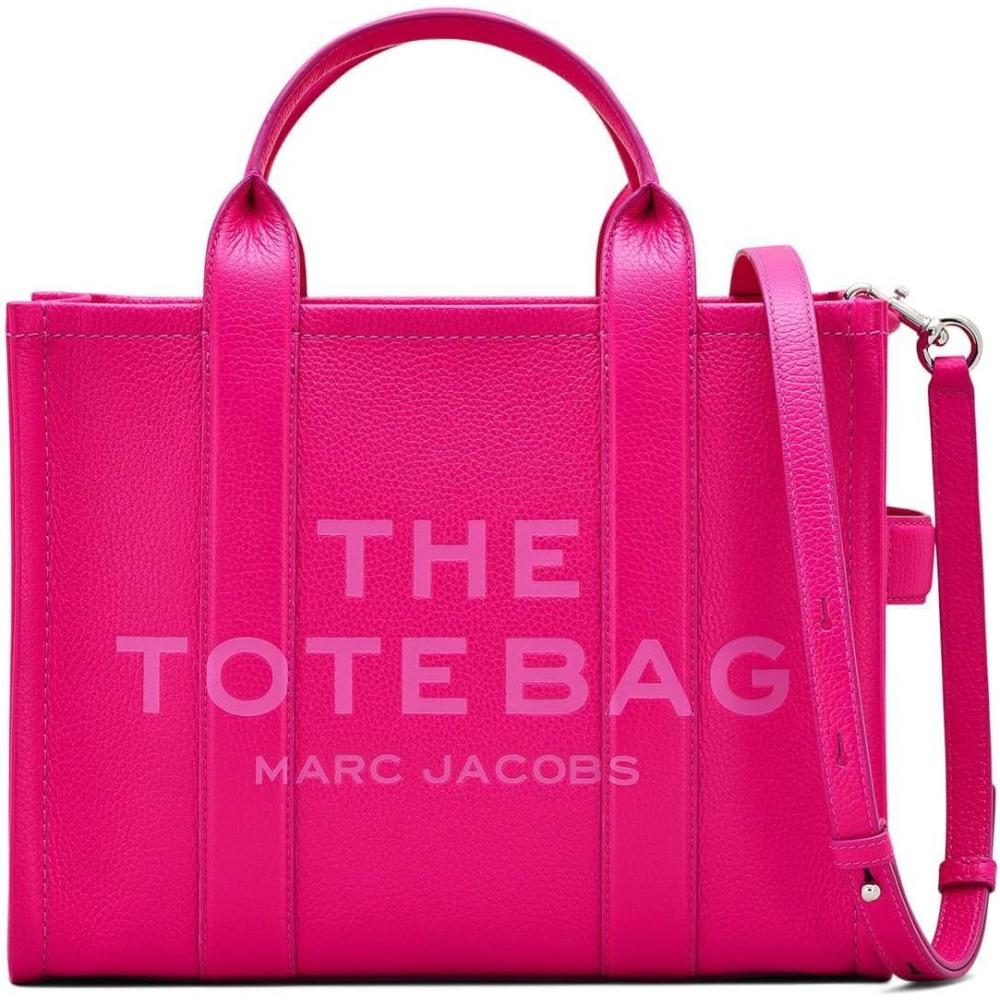 imageMarc Jacobs The Leather Medium Tote BagHot Pink