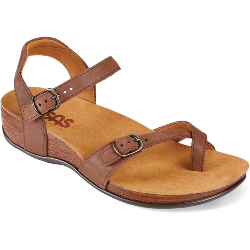 imageSAS Womens Flat SandalsChocolate