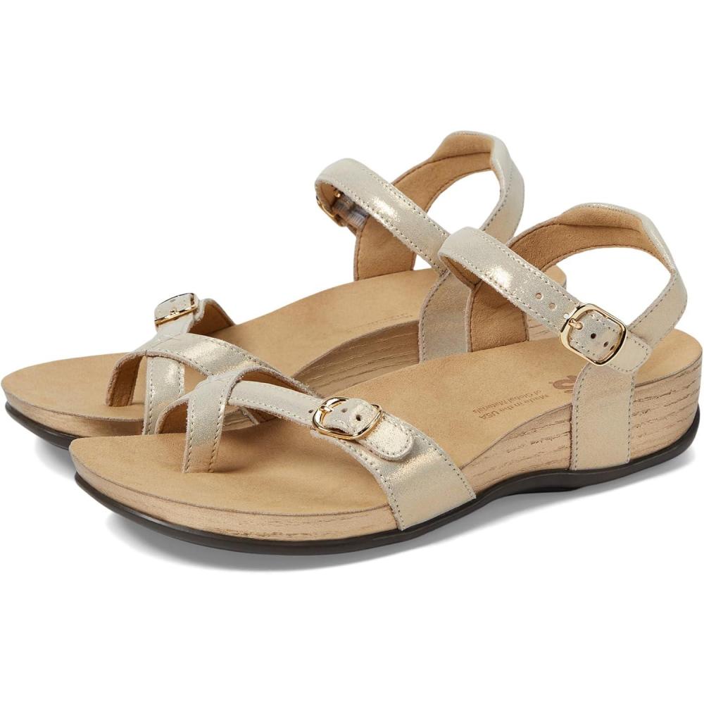 imageSAS Womens Flat SandalsSoft Gold