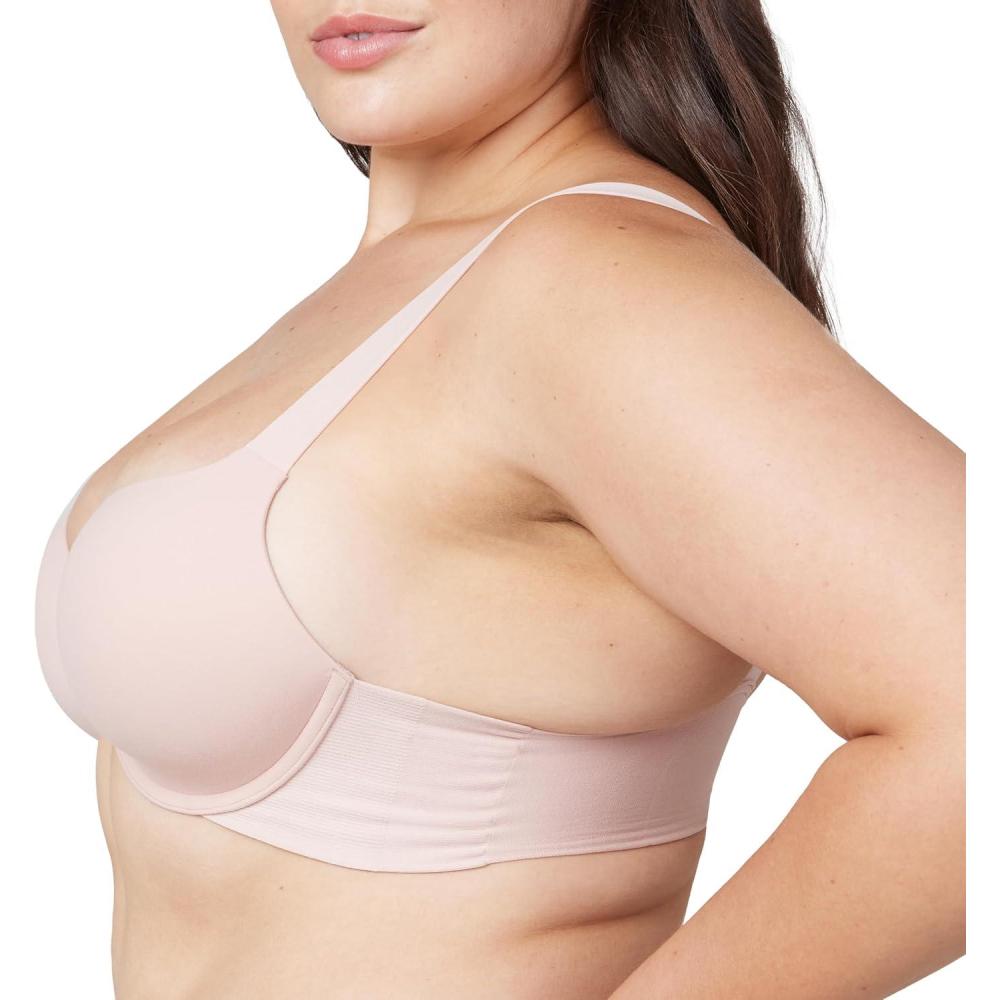 imageSPANXsmooth BraLlelujah Lightly Lined Full Coverage  TShirt Bra  Front Closure  Hosiery Back  Smart Stretch StrapsVintage Rose