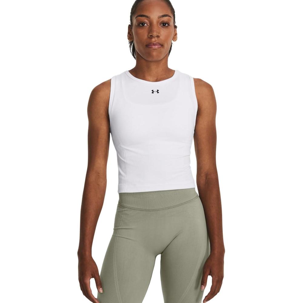 imageUnder Armour Train Seamless TankWhite  Black