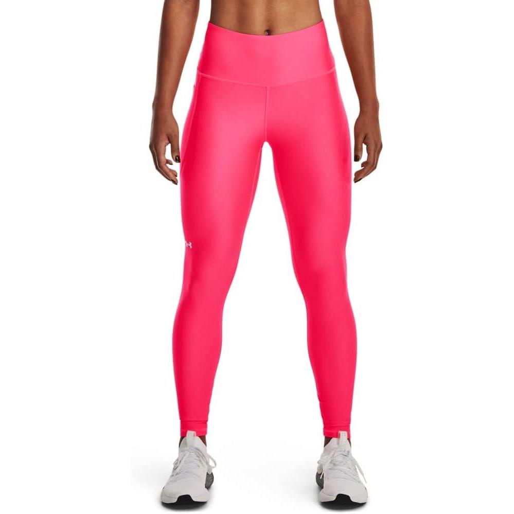 imageUnder Armour Womens HeatGear Armour High Waisted Leggings683 Pink Shock   White