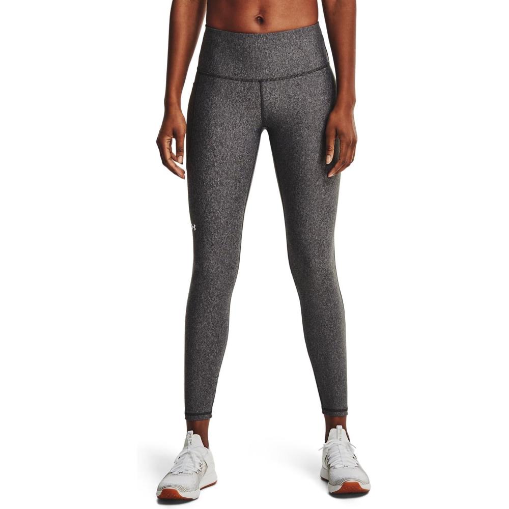 imageUnder Armour Womens HeatGear Armour High Waisted LeggingsCharcoal Light Heather 019White