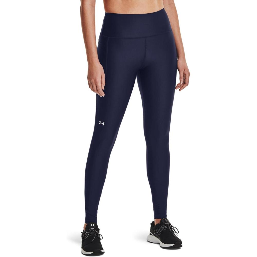 imageUnder Armour Womens HeatGear Armour High Waisted LeggingsMidnight Navy 410White