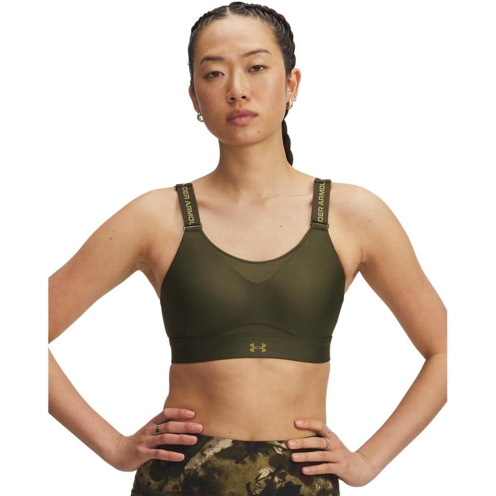 imageUnder Armour Womens UA Infinity High Sports Bra308 Expedition Green   Canteen Green