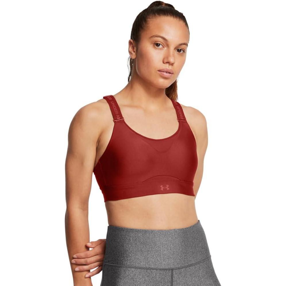 imageUnder Armour Womens UA Infinity High Sports Bra840 Earthen Orange   Earthen Orange