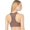 Beyond Yoga Women’s Spacedye Lift Your Spirits Bra(Black-pink Lei)