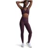 Beyond Yoga Women’s Spacedye Lift Your Spirits Bra(Eggplant Purple Heather)