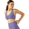 Beyond Yoga Women’s Spacedye Lift Your Spirits Bra(Indigo Heather)