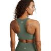 Beyond Yoga Women’s Spacedye Lift Your Spirits Bra(Moss Green Heather)