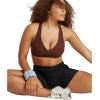 Beyond Yoga Women’s Spacedye Lift Your Spirits Bra(True Chocolate Heather)