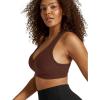 Beyond Yoga Women’s Spacedye Lift Your Spirits Bra(True Chocolate Heather)
