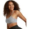 Beyond Yoga Women’s Spacedye Slim Racerback Bra(Silver Mist)