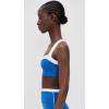 Beyond Yoga Women’s Spacedye Trophy Light Support Bra(Court Blue Heather/Cloud)