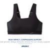 Brooks Women’s Convertible 2.0 Sports Bra for High Impact Running, Workouts and Sports with Maximum Support(Black)