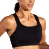 Brooks Women’s Convertible 2.0 Sports Bra for High Impact Running, Workouts and Sports with Maximum Support(Black)
