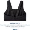 Brooks Women’s Convertible 2.0 Sports Bra for High Impact Running, Workouts and Sports with Maximum Support(Black)