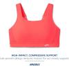 Brooks Women’s Convertible 2.0 Sports Bra for High Impact Running, Workouts and Sports with Maximum Support(Neo Cayenne)