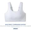 Brooks Women’s Convertible 2.0 Sports Bra for High Impact Running, Workouts and Sports with Maximum Support(White)