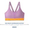 Brooks Women’s Plunge 3.0 Sports Bra for Running, Workouts & Sports(Bright Orchid/Orange Pop)