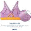 Brooks Women’s Plunge 3.0 Sports Bra for Running, Workouts & Sports(Bright Orchid/Orange Pop)