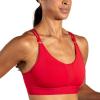 Brooks Women’s Plunge 3.0 Sports Bra for Running, Workouts & Sports(Salsa)