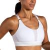 Brooks Women’s Plunge 3.0 Sports Bra for Running, Workouts & Sports(White)