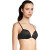 Calvin Klein Women’s Perfectly Fit Push Up Plunge Bra(Black)