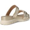 Cole Haan Women’s Zerogrand Double Band Slide Sandals(Soft Gold Talca/Ivory)