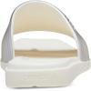 Crocs Women’s Miami Slide Sandal(Metallic Chalk)