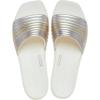 Crocs Women’s Miami Slide Sandal(Metallic Chalk)