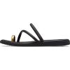 Crocs Women’s Miami Toe Loop Sandals(Metallic Black)