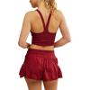 Free People Women’s Get Your Flirt on Shorts(Sour Cherry)