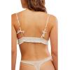 Free People Womens Gia Triangle Bralette(Ivory)
