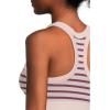 Free People Women’s Stripe Go to Bra(Deep Mulberry)